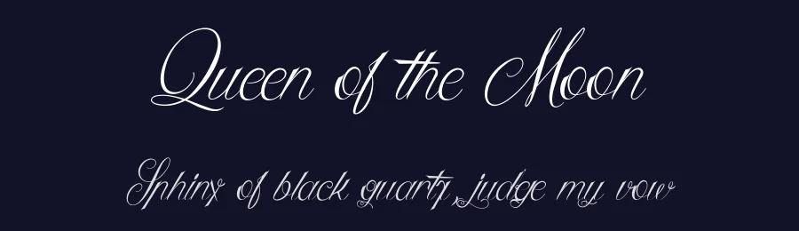 Queen of the Moon by Maelle.K & Youssef Habchi — Script Handwritten Font — thumbnail 2