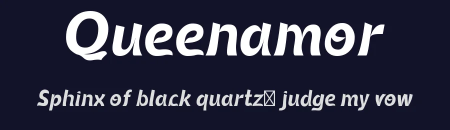 Queenamor by Joe .C — Decorative Font — thumbnail 2
