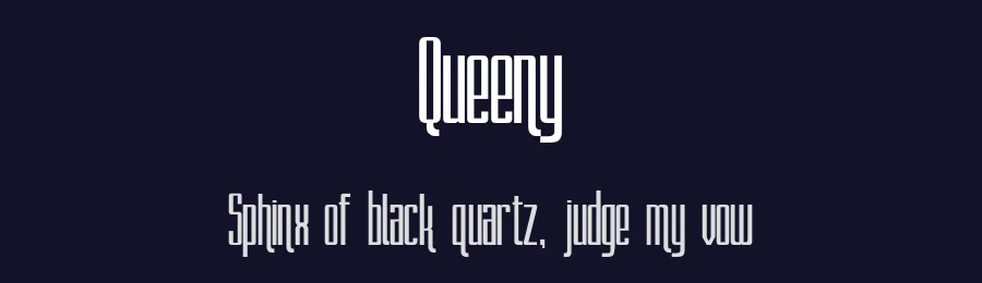 Queeny by ijem — Decorative Font — thumbnail 2