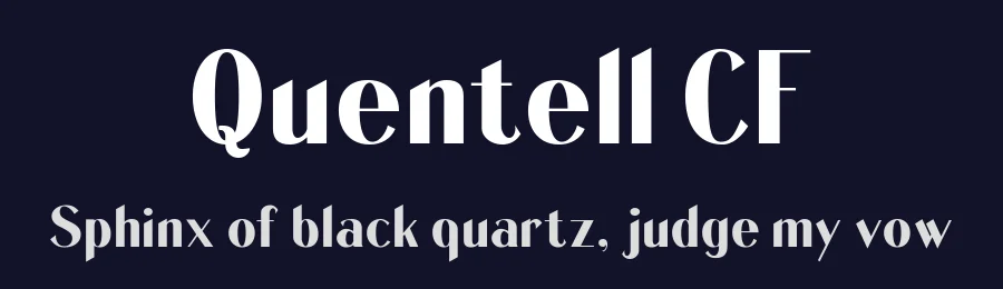 Quentell CF by Chuck's Fonts — Decorative Font — thumbnail 2