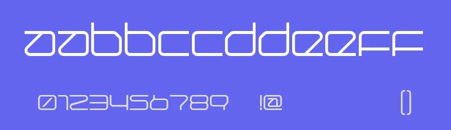 QuerRound by onezero — Display Font — thumbnail 3