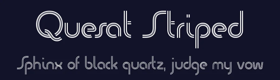 Quesat Striped by Studio Typo — Sans Serif Font — thumbnail 2