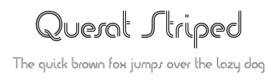 Quesat Striped by Studio Typo — Sans Serif Font