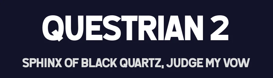 Questrian 2 by Chequered Ink — Sans Serif Font — thumbnail 2