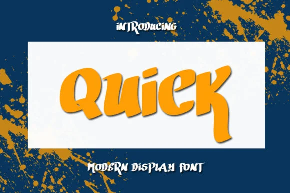 Quick Font by Mr.Soon Design by Mr.Soon Design — Script Handwritten Font