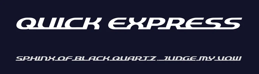 Quick Express by Gray Graphics — Display Font — thumbnail 2
