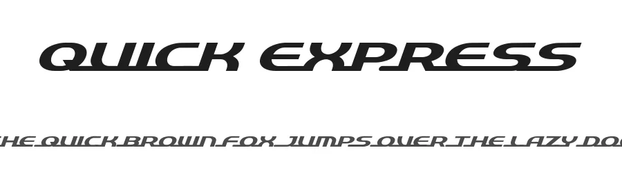 Quick Express by Gray Graphics — Display Font