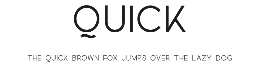 Quick by Graphicfresh — Sans Serif Font