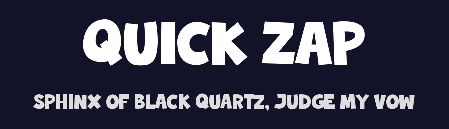 Quick Zap by Tokopress — Decorative Font — thumbnail 2