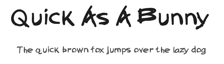 Quick As A Bunny by Lake Effect Doll Rescue โ Decorative Font