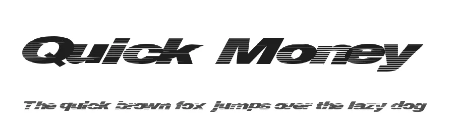Quick Money by Xerographer Fonts — Decorative Font