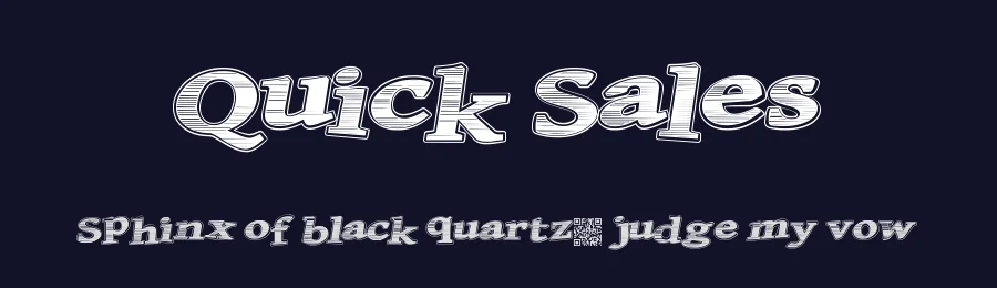 Quick Sales by Xerographer Fonts — Decorative Font — thumbnail 2