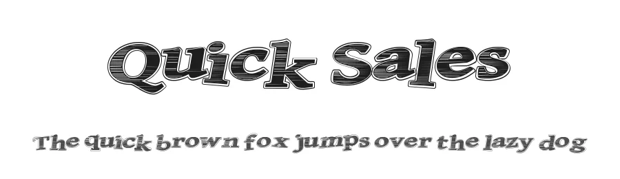 Quick Sales by Xerographer Fonts — Decorative Font