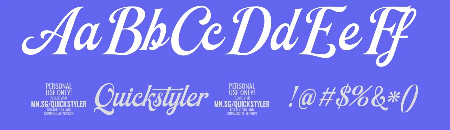Quickstyler by Måns Grebäck — Script Handwritten Font — thumbnail 3