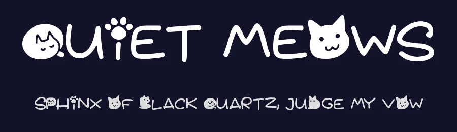 Quiet Meows by Hawtpixel — Decorative Font — thumbnail 2