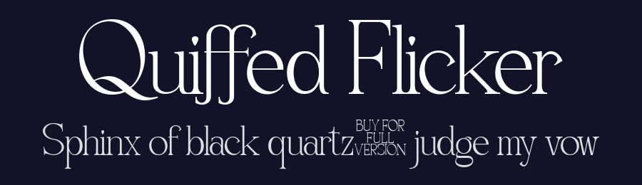 Quiffed Flicker by And Studio — Serif Font — thumbnail 2