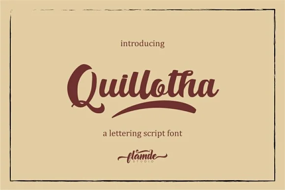 Quillotha Script Font by Astageni — Script Handwritten Font
