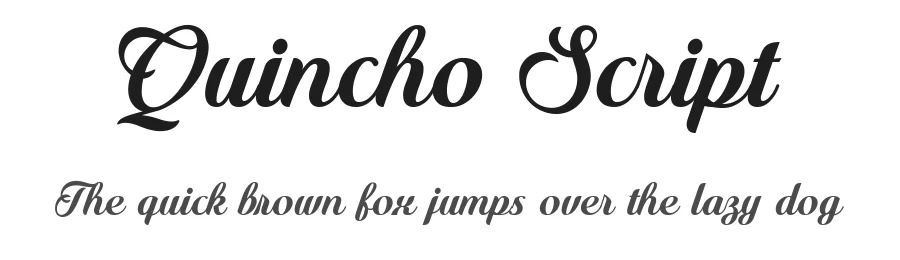 Quincho Script