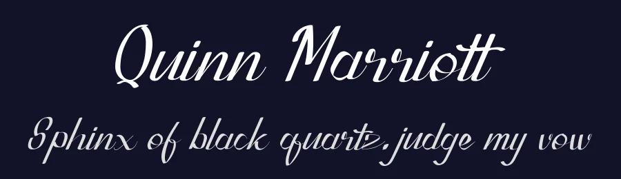 Quinn Marriott by UI Creative — Script Handwritten Font — thumbnail 2