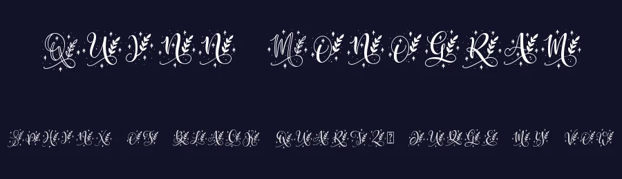 Quinn Monogram by Abo Daniel Studio — Decorative Font — thumbnail 2