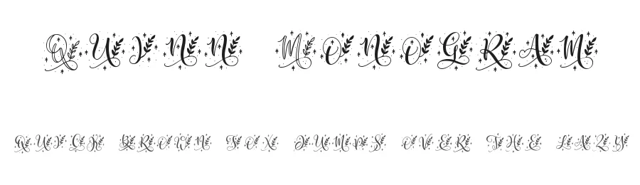 Quinn Monogram by Abo Daniel Studio β Decorative Font