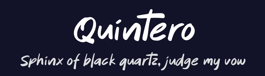 Quintero by Gracetype Studio — Script Handwritten Font — thumbnail 2