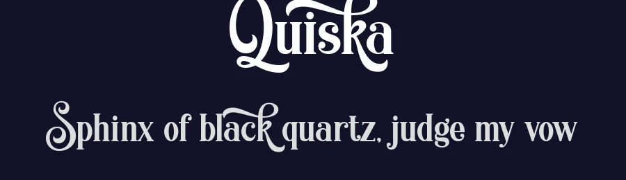 Quiska by Blankids — Decorative Font — thumbnail 2
