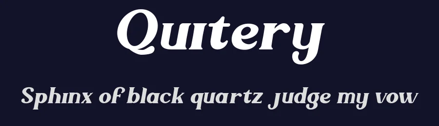 Quitery by Say Studio — Serif Font — thumbnail 2