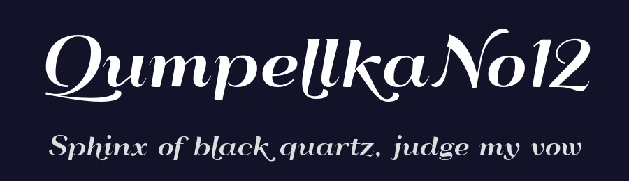 QumpellkaNo12 by gluk — Script Handwritten Font — thumbnail 2