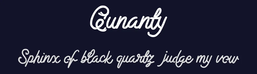 Qunanty by Vunira Design — Script Handwritten Font — thumbnail 2
