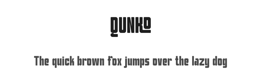 Qunko by Riyadh Rahman — Sans Serif Font