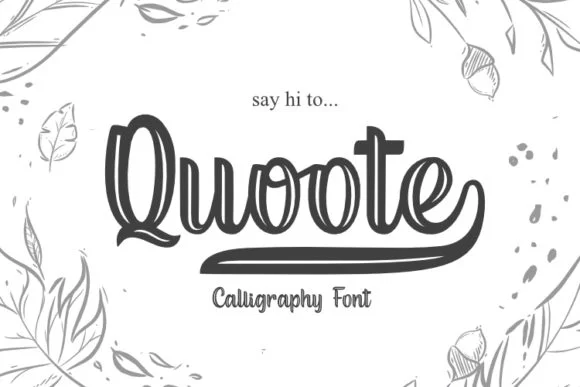 Quoote Font by EKNOJI — Script Handwritten Font