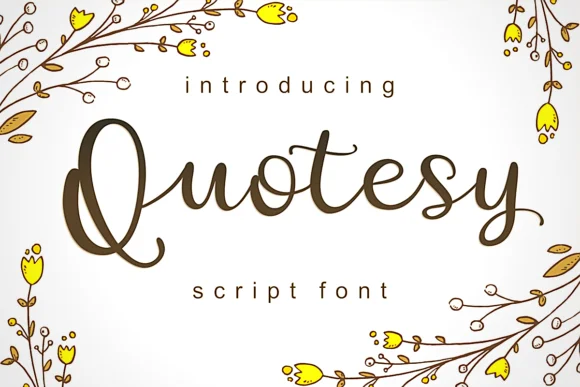 Quotesy Font by Deedeetype — Script Handwritten Font