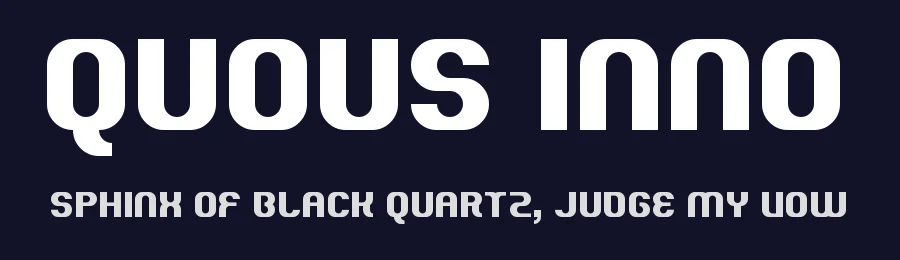 Quous Inno by Chequered Ink — Sans Serif Font — thumbnail 2