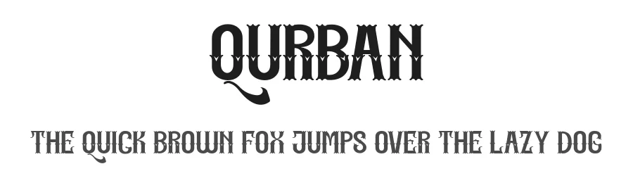 Qurban by Mustakim - — Decorative Font