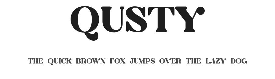 Qusty by Graphicxell — Decorative Font