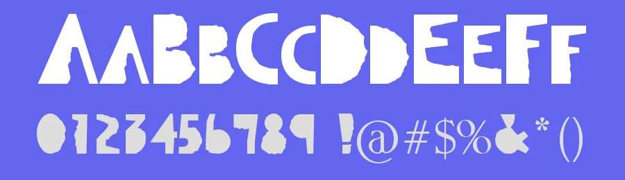 Qut'n'torn by KindredSpiritArtStudio — Decorative Font — thumbnail 3
