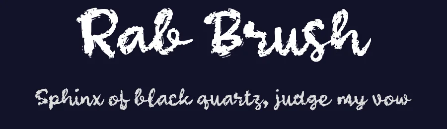 Rab Brush by wepfont.com — Script Handwritten Font — thumbnail 2