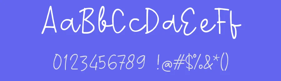 Rabacy Happy by wepfont.com — Script Handwritten Font — thumbnail 3