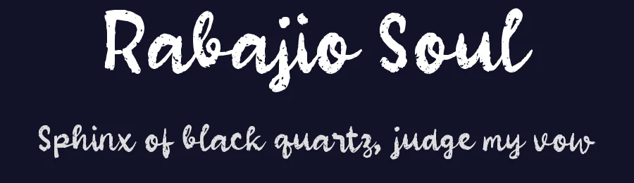 Rabajio Soul by wepfont.com — Script Handwritten Font — thumbnail 2