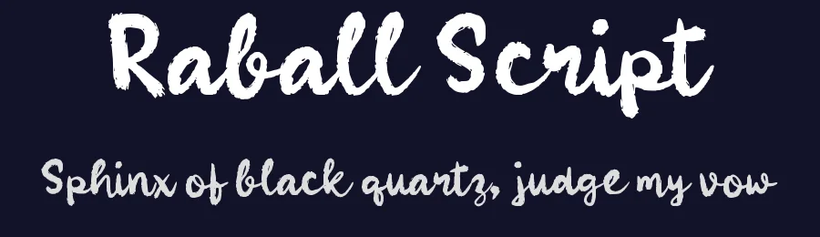Raball Script by wepfont.com — Script Handwritten Font — thumbnail 2