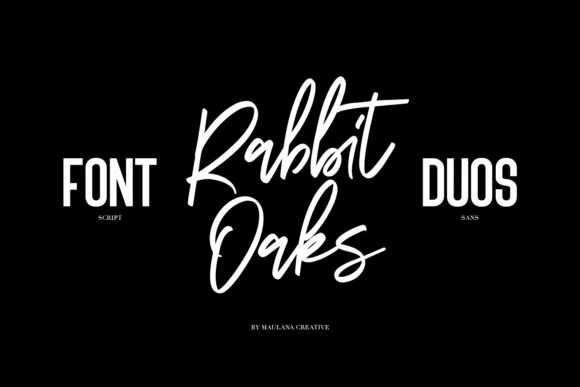 Rabbit Oaks Font by Maulana Creative — Script Handwritten Font