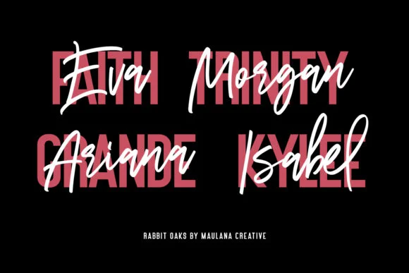 Rabbit Oaks Font by Maulana Creative — Script Handwritten Font — thumbnail 3