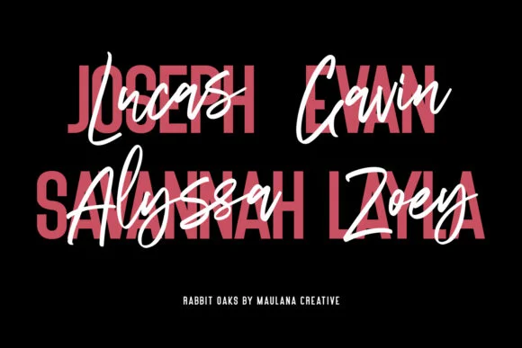 Rabbit Oaks Font by Maulana Creative — Script Handwritten Font — thumbnail 7