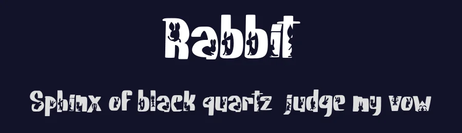 Rabbit by Vunira Design — Decorative Font — thumbnail 2