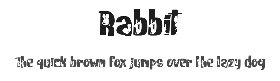 Rabbit by Vunira Design — Decorative Font