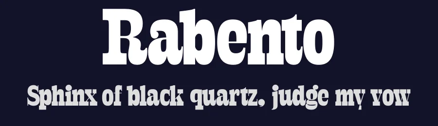 Rabento by Måns Grebäck — Serif Font — thumbnail 2