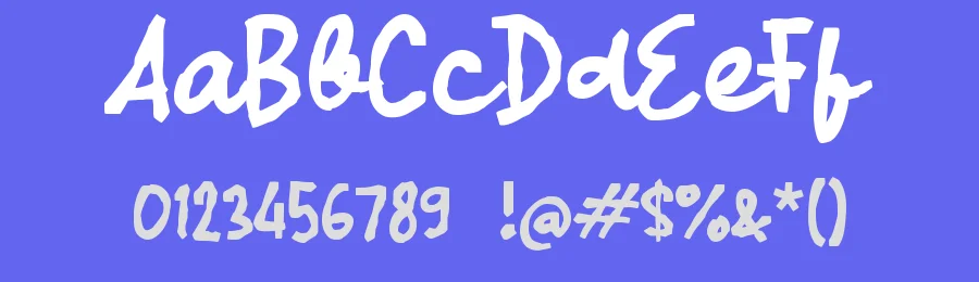 Rabuah by wepfont.com — Script Handwritten Font — thumbnail 3