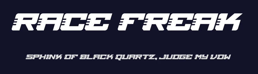 Race Freak by Figuree Studio — Display Font — thumbnail 2