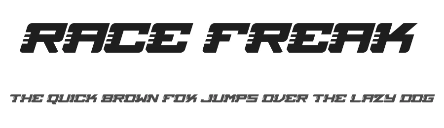 Race Freak by Figuree Studio — Display Font